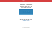 Tablet Screenshot of cvsstandards.com